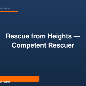 Occupros Rescue From Heights — Competent Rescuer — Course Image