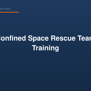 Confined Space Rescue Team Training